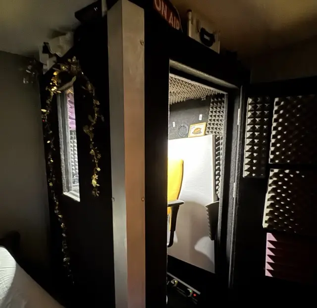 Lance C. Fuller's vocal booth